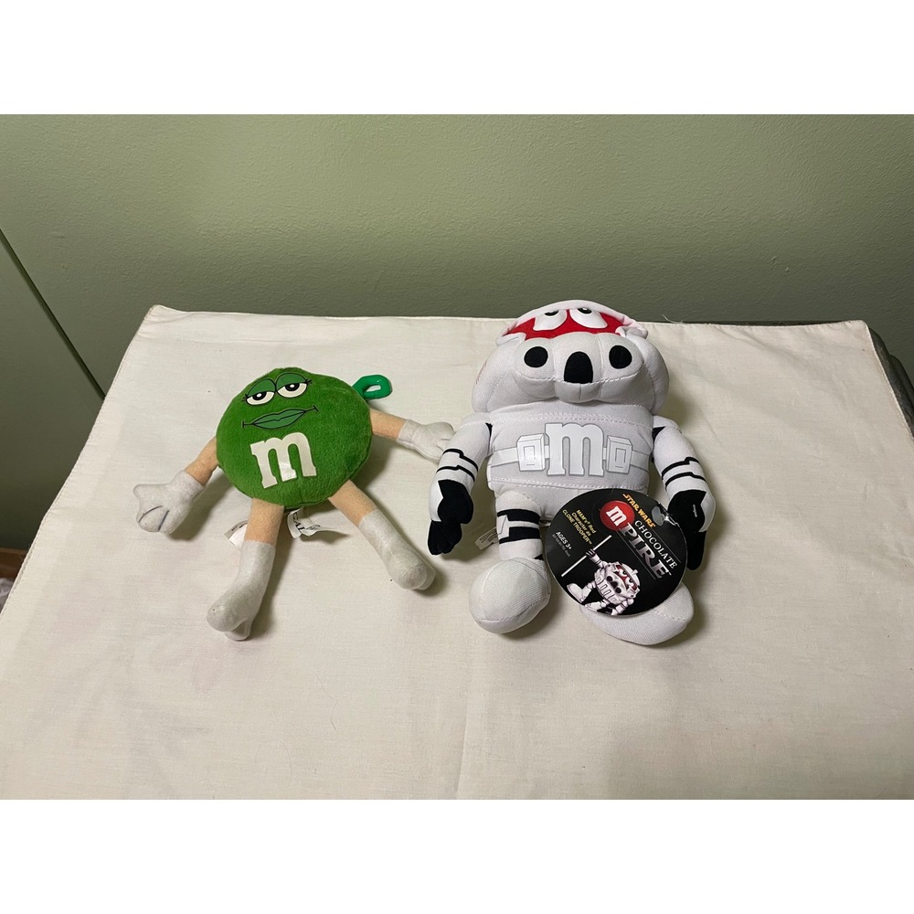 M&Ms Plush Lot Star Wars M-Pire Clone Trooper Red & Green Clip On Collectibles